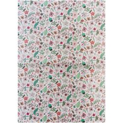 Paper Patch Papier Hygge Blumen gold 30x42cm von Rico Design