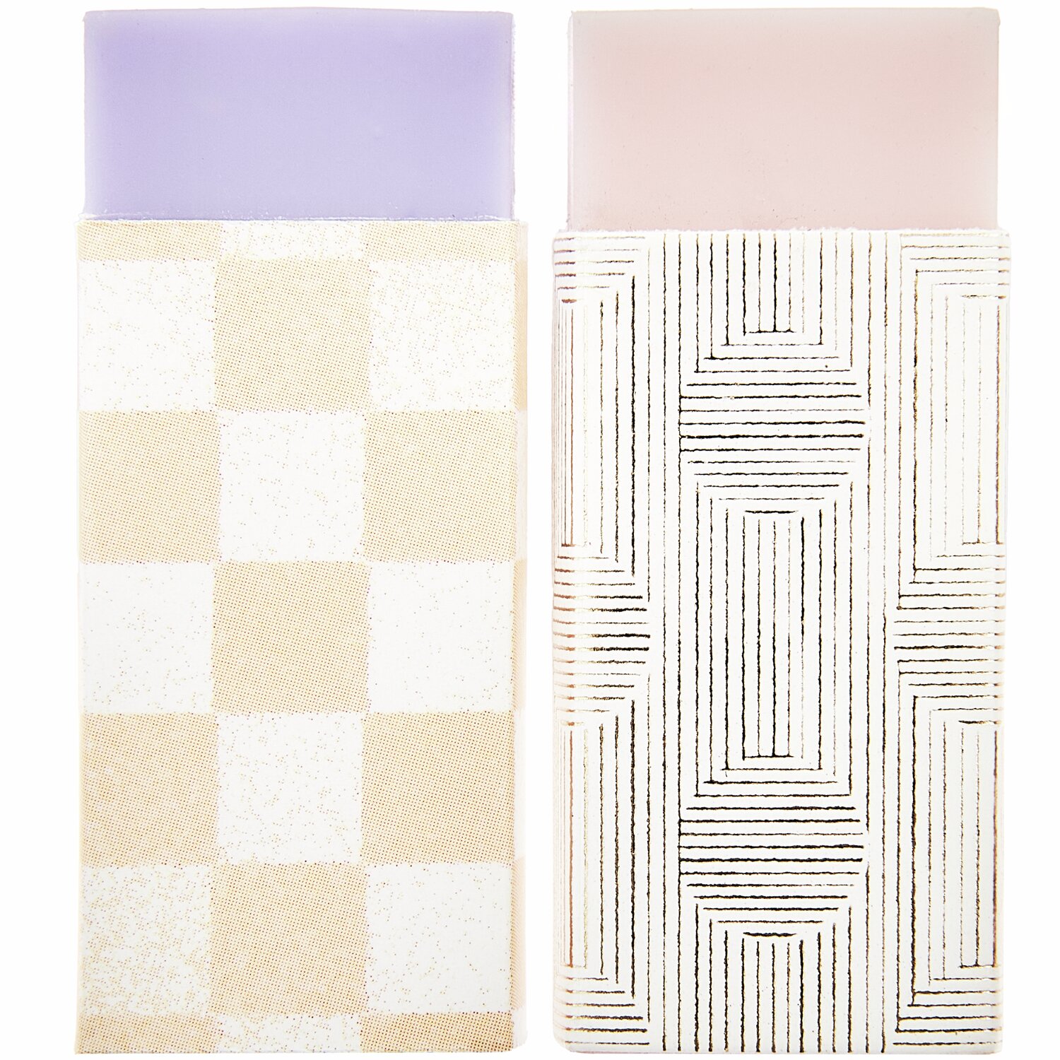 Rico Design Paper Poetry Radiergummi Set Rosa/Lila 2 Stück von Rico Design