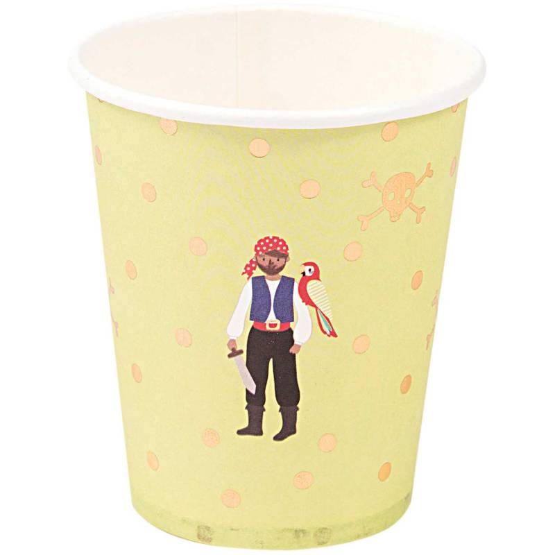 Pappbecher Pirat 200ml 12 Stück von Rico Design