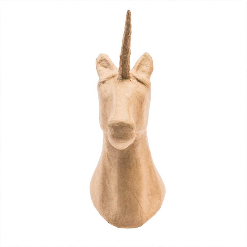 Pappmaché Einhorn-Kopf 27x20cm von Rico Design