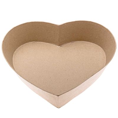Pappmaché Herz-Teller natur 22x23,5x5cm Pappmaché Herz-Teller natur 22x23,5x5cm von Rico Design
