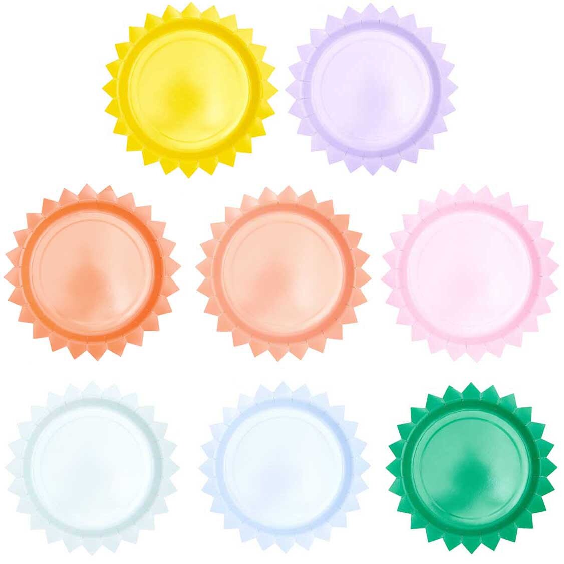 Pappteller bunt 25cm 8 Stück von Rico Design