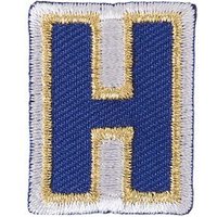 Patch Buchstabe zum Aufbügeln 3,2cm von Rico Design