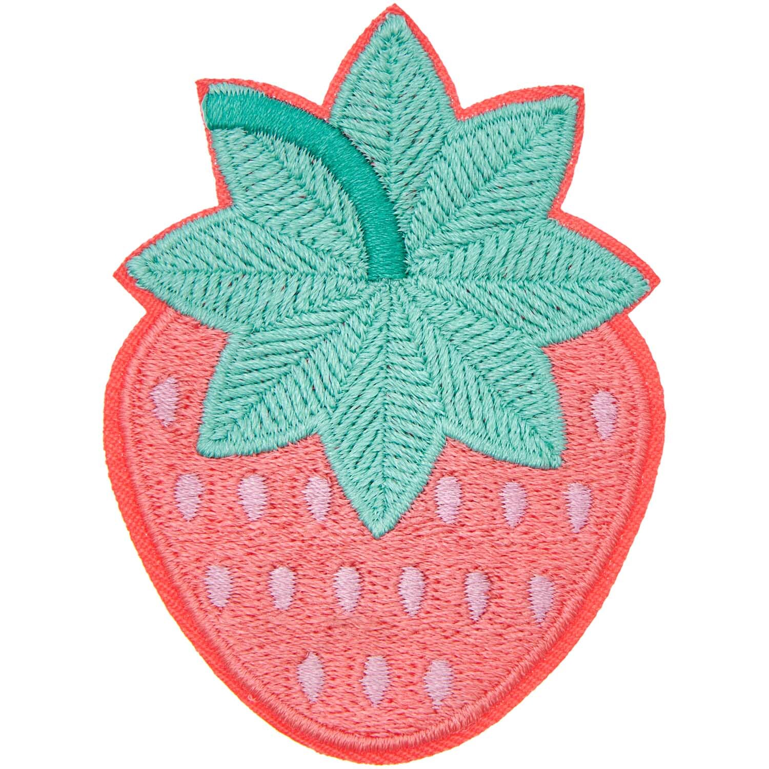 Patch Erdbeere zum Aufbügeln 5x6,8cm von Rico Design