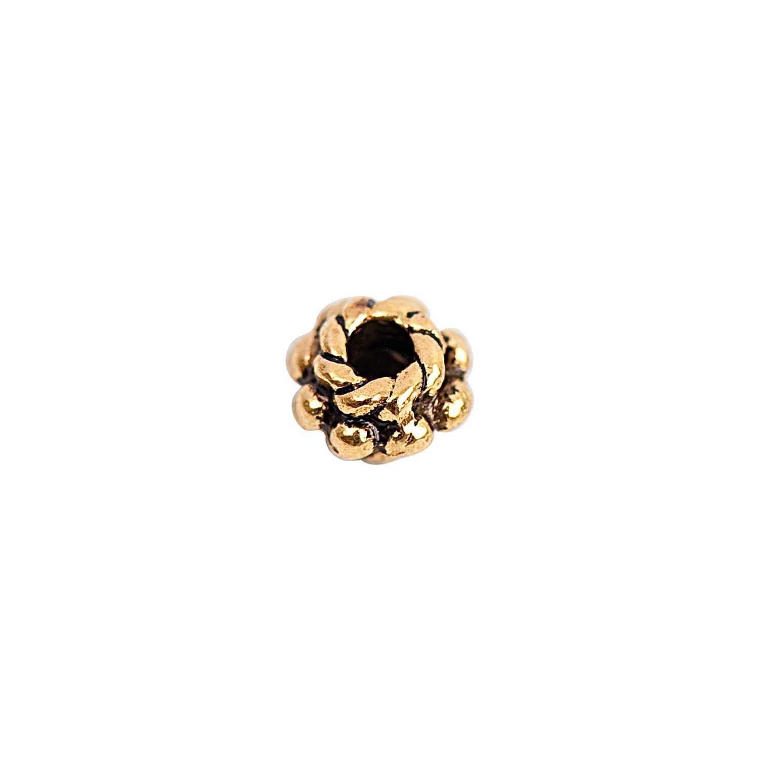 Rico Design Perle flach schwarz-gold 6mm 30 Stück Rico Design Perle flach schwarz-gold 6mm 30 Stück von Rico Design