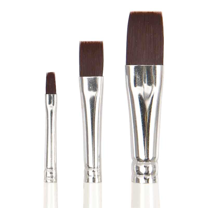 Rico Design Pinsel Art School Schule & Hobby Synthetic flach fest 2 von Rico Design