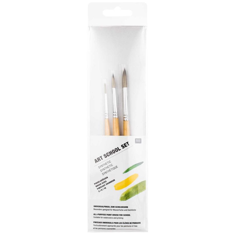 Pinsel Art School Synthetic Set Rundpinsel von Rico Design