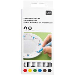 Porzellanmalstifte Basic 6er Set von Rico Design