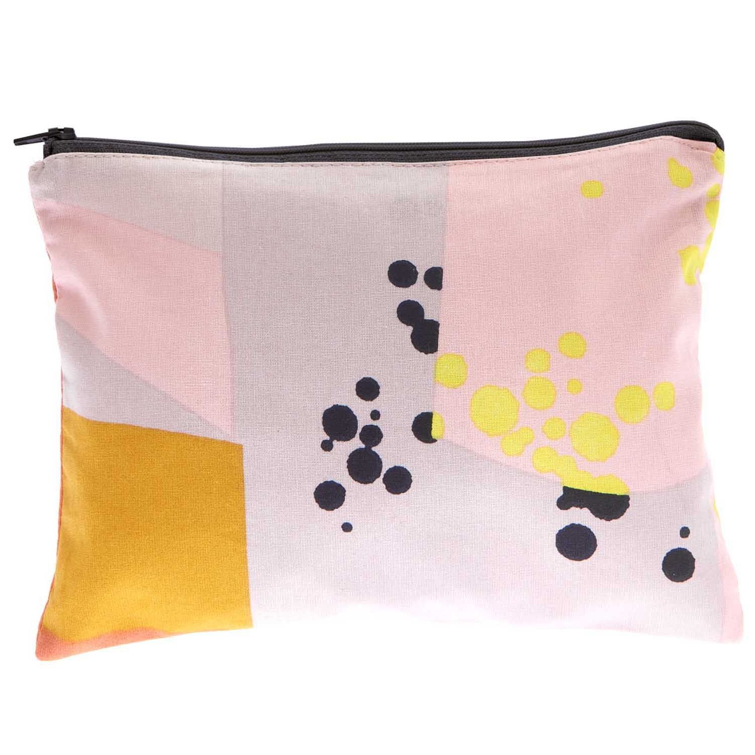 Pouch Okina Hana grafischer Print 17x23cm von Rico Design