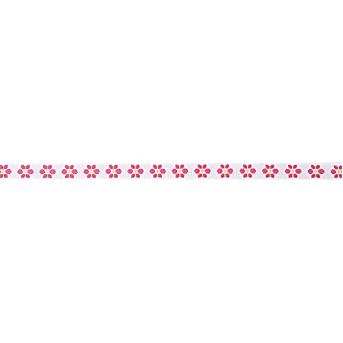 Rico Design | Ribbons gewebte Blumen rosa-weiß 12mm 2m von Rico Design