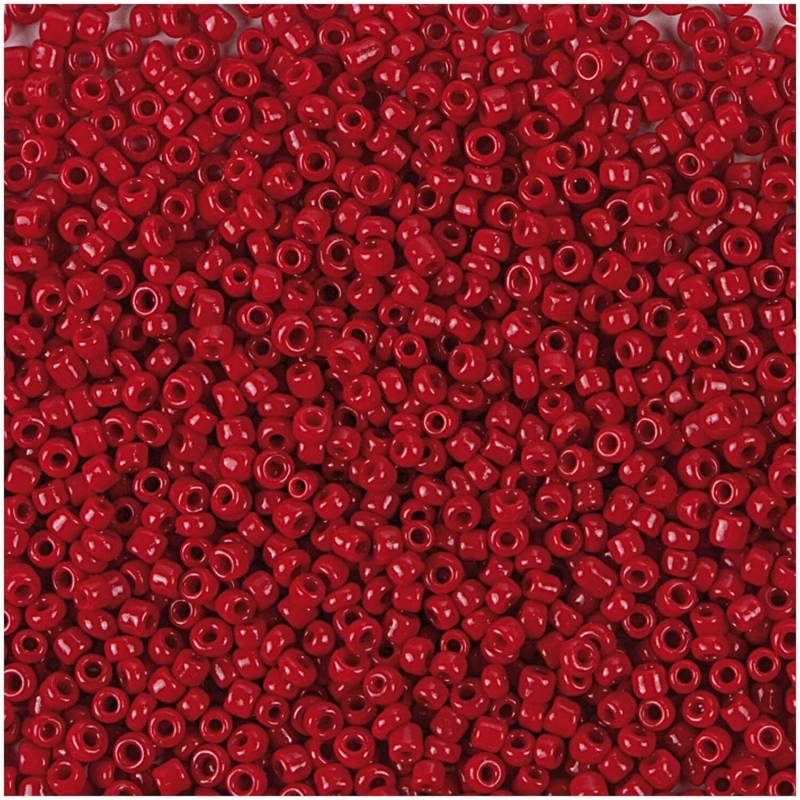 Rico Design Rocailles Perlen 2mm 14g Rot Opak Rico Design Rocailles Perlen 2mm 14g Rot Opak von Rico Design