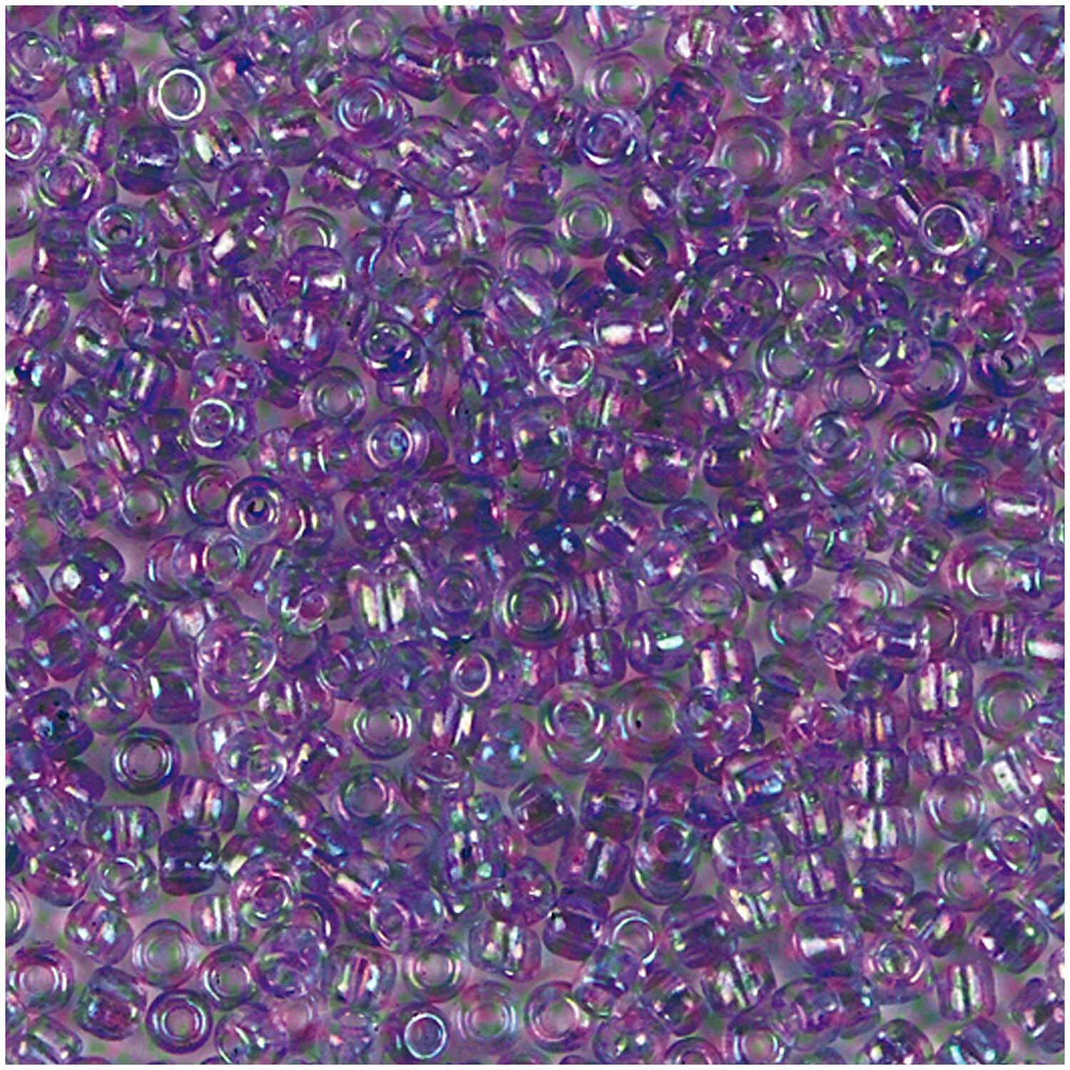 Rico Design Rocailles Perlen 3,1mm 14g Regenbogen Lila von Rico Design