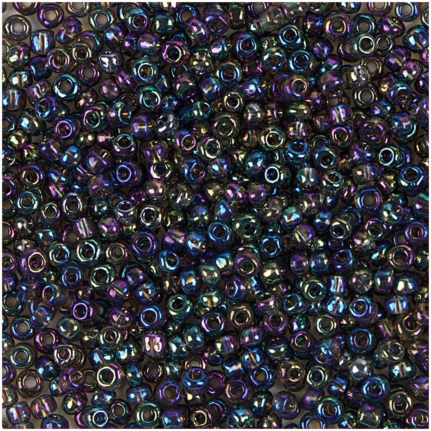 Rico Design Rocailles Perlen 3,1mm 14g Regenbogen Oliv von Rico Design