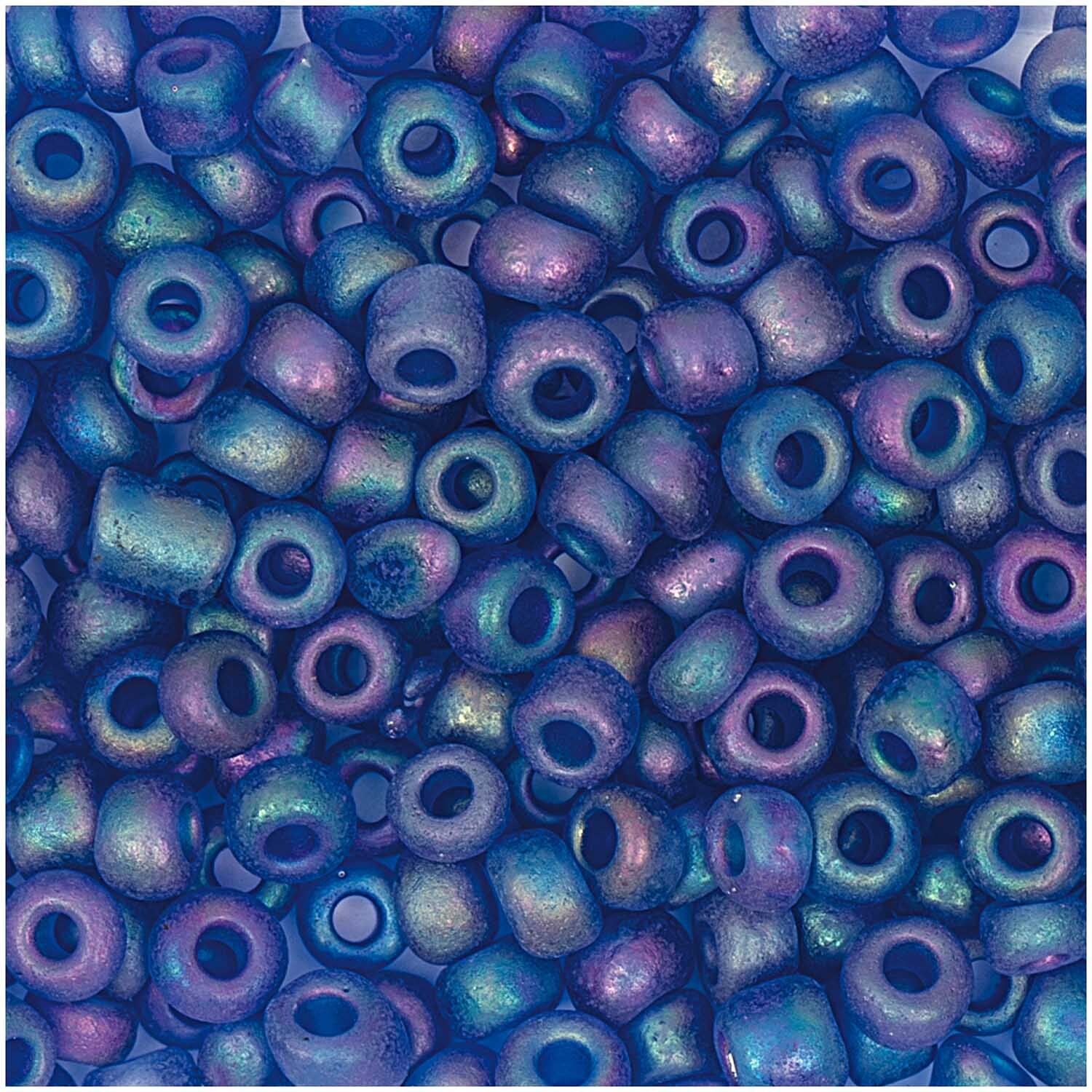 Rico Design Rocailles Perlen 4mm 14g Royalblau Ab von Rico Design