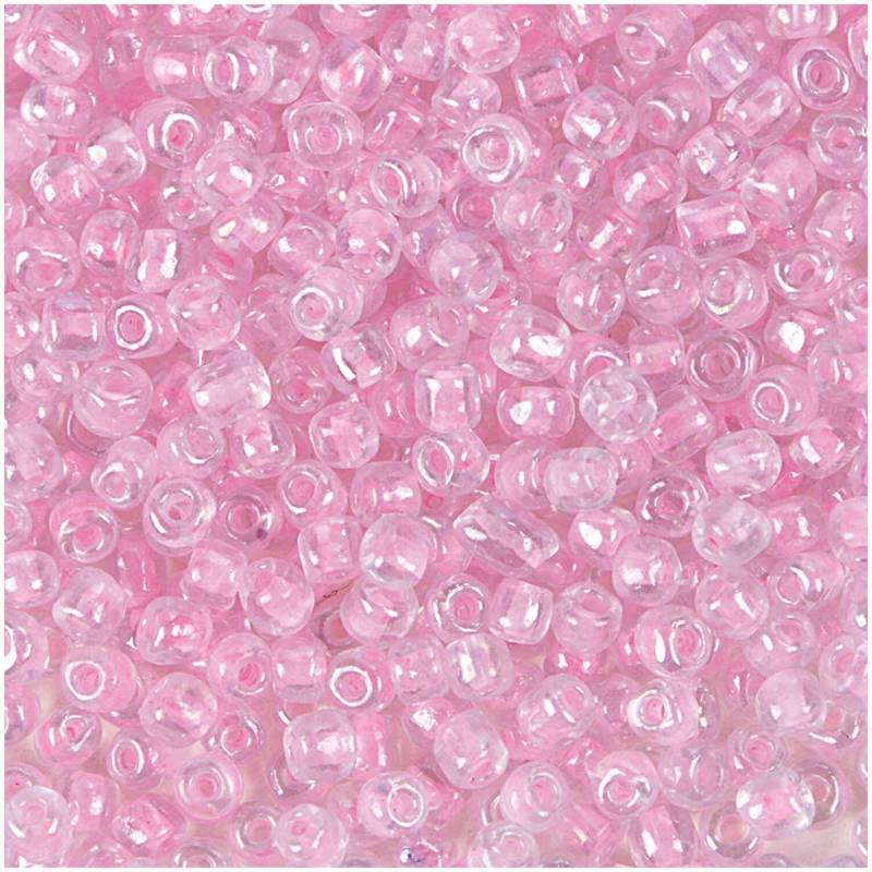 Rico Design Rocailles Perlen 4mm 14g Transparent/Rosa Rico Design Rocailles Perlen 4mm 14g Transparent/Rosa von Rico Design