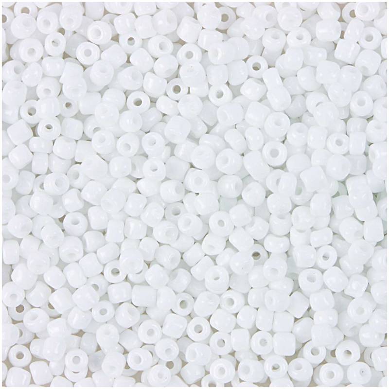 Rico Design Rocailles Perlen 3,1mm 14g Weiß Opak Rico Design Rocailles Perlen 3,1mm 14g Weiß Opak von Rico Design