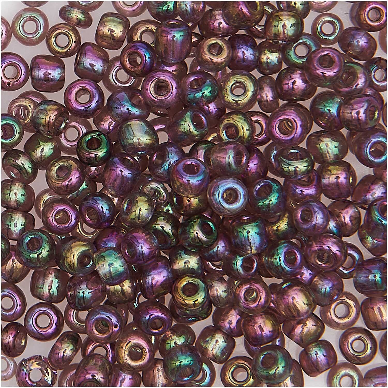 Rico Design Rocailles Perlen 4mm 14g Regenbogen Lila von Rico Design