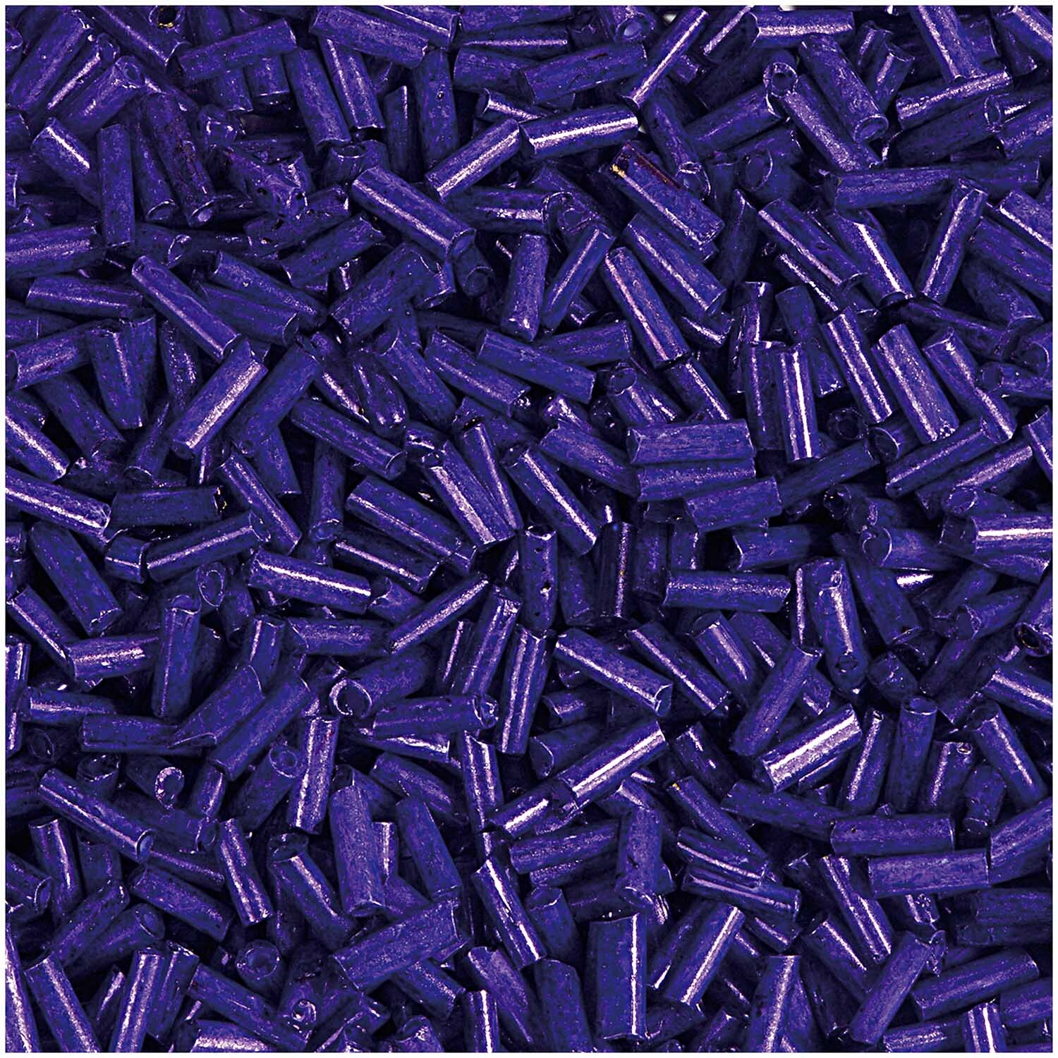 Rico Design Rocailles Stäbchen Perlen 6,75mm 14g Dunkelblau Opak von Rico Design