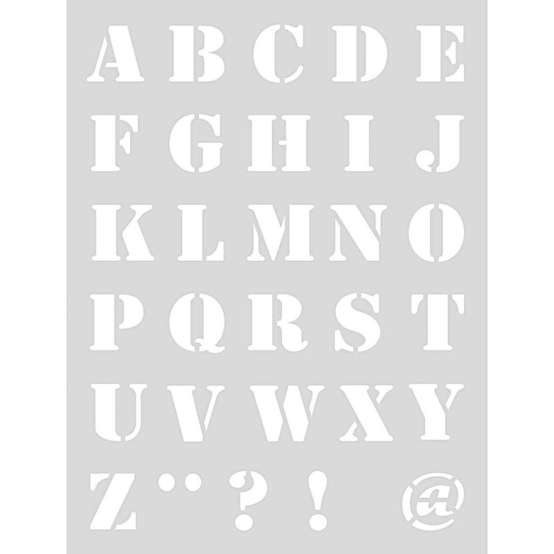 Schablone Alphabet 1 18,5x24,5cm selbstklebend Schablone Alphabet 1 18,5x24,5cm selbstklebend von Rico Design