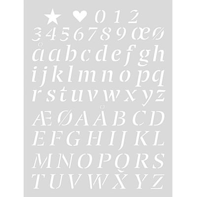 Schablone Alphabet 2 18,5x24,5cm selbstklebend Schablone Alphabet 2 18,5x24,5cm selbstklebend von Rico Design