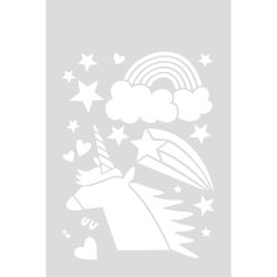 Schablone Einhornkopf 18,5x24,5cm selbstklebend Schablone Einhornkopf 18,5x24,5cm selbstklebend von Rico Design