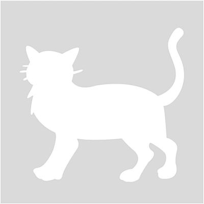 Schablone Katze 7,5x7,5cm selbstklebend Schablone Katze 7,5x7,5cm selbstklebend von Rico Design