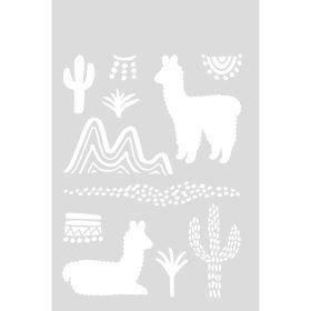 Schablone Lamas 18,5x24,5cm selbstklebend Schablone Lamas 18,5x24,5cm selbstklebend von Rico Design