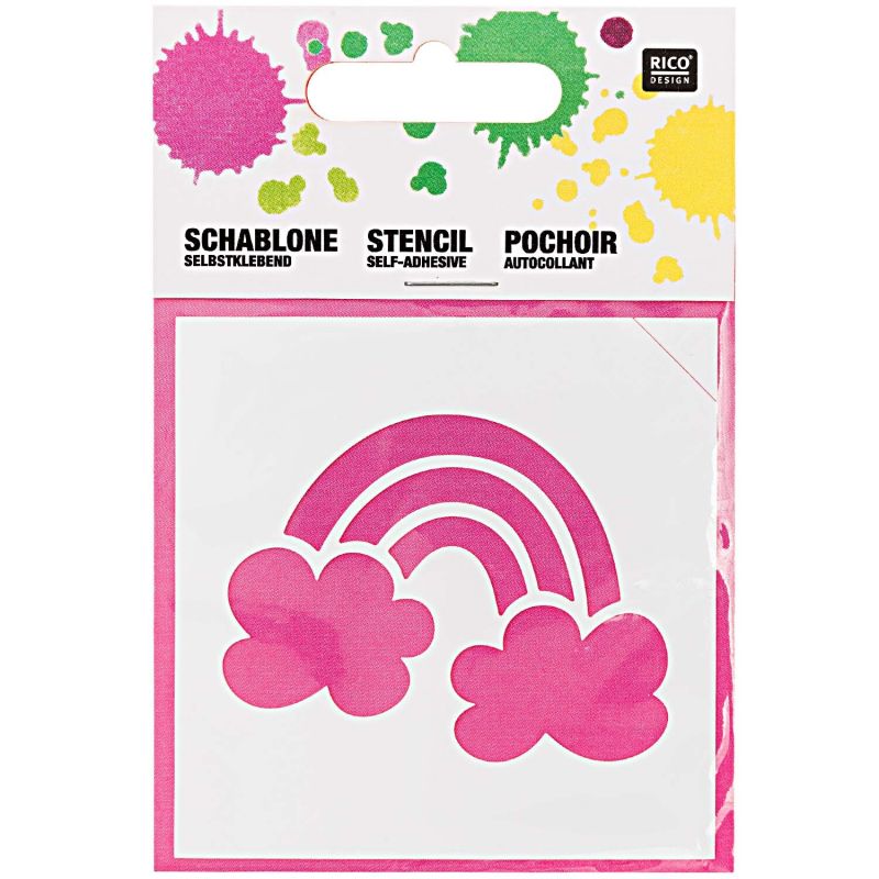 Schablone Regenbogen 7,5x7,5cm selbstklebend Schablone Regenbogen 7,5x7,5cm selbstklebend von Rico Design