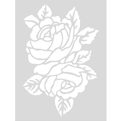 Schablone Rose 18,5x24,5cm selbstklebend von Rico Design
