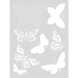 Rico Design Schablone Schmetterling 18,5x24,5cm selbstklebend von Rico Design