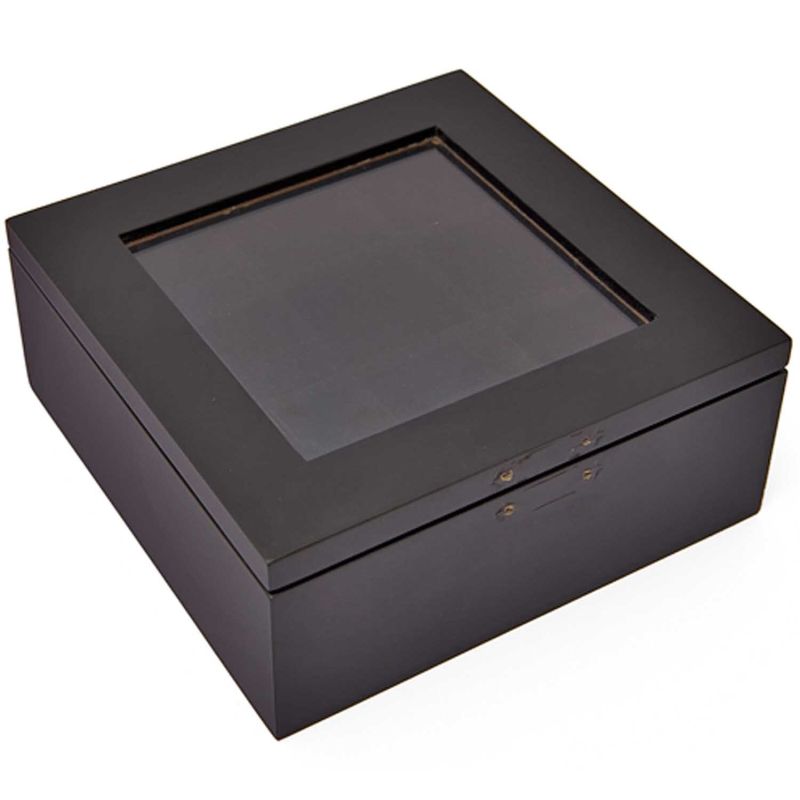 Schmuckschatulle schwarz 12,5x12,5x5cm Schmuckschatulle schwarz 12,5x12,5x5cm von Rico Design