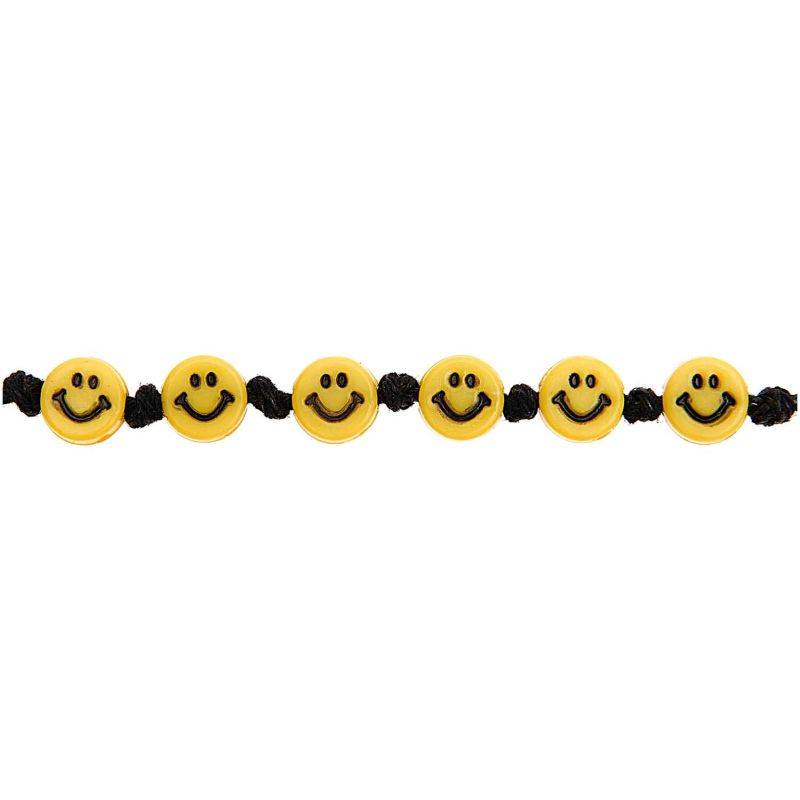 Smiley® Originals Perlen flach gelb 6x3mm 100 Stück von Rico Design