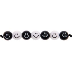 Smiley® Originals Perlen rund schwarz-weiß 10mm 21 Stück Smiley® Originals Perlen rund schwarz-weiß 10mm 21 Stück von Rico Design