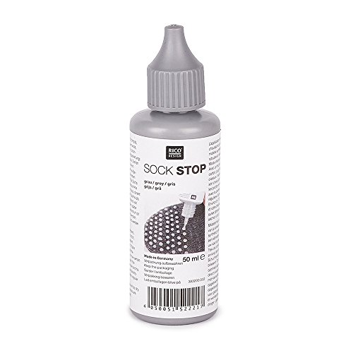 Rico Design Sock Stop Gleitschutz für Socken, Grau von Rico Design