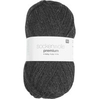 Rico Design Sockenwolle Premium 4-fädig Anthrazit von Rico Design