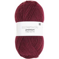 Rico Design Sockenwolle Premium 4-fädig Burgund von Rico Design