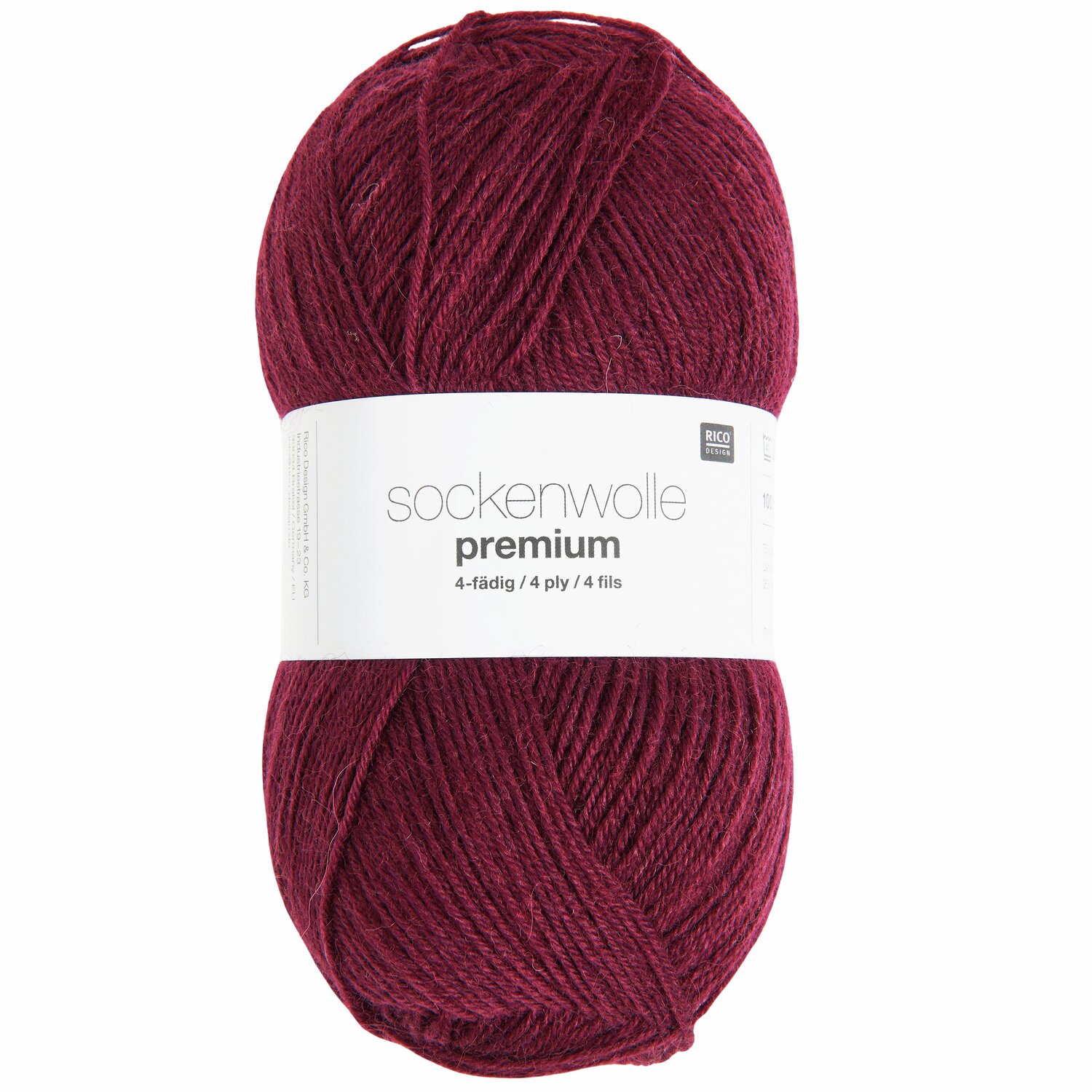 Rico Design Sockenwolle Premium 4-fädig Burgund Rico Design Sockenwolle Premium 4-fädig Burgund von Rico Design