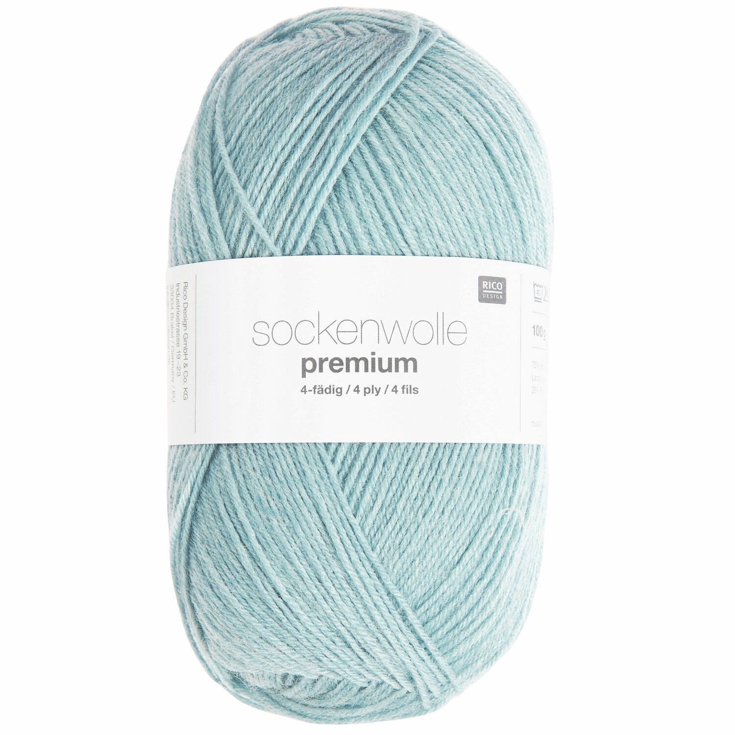 Rico Design Sockenwolle Premium 4-fädig Hellblau Rico Design Sockenwolle Premium 4-fädig Hellblau von Rico Design
