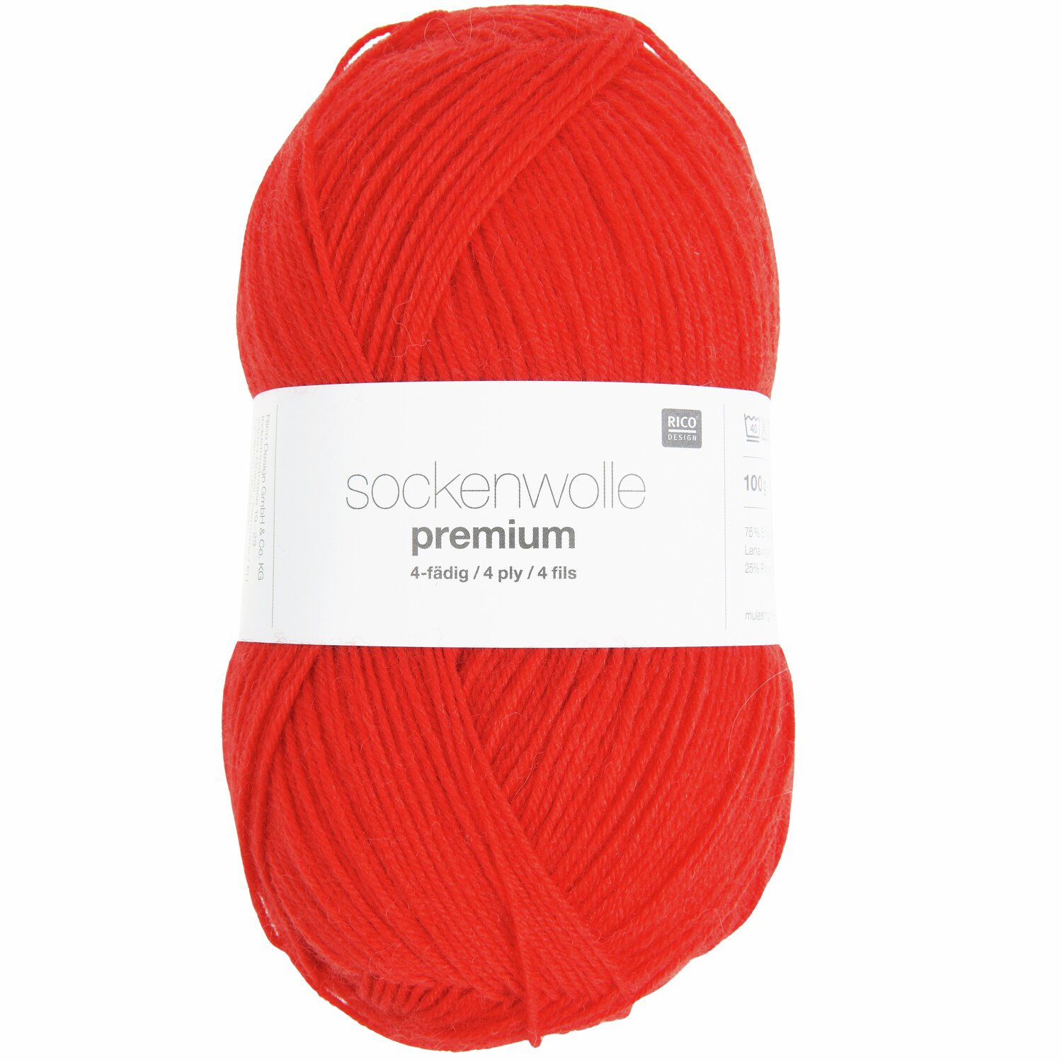 Rico Design Sockenwolle Premium 4-fädig Orange von Rico Design