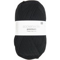 Rico Design Sockenwolle Premium 4-fädig Schwarz von Rico Design