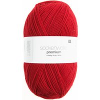 Rico Design Sockenwolle Premium 6-fädig Rot von Rico Design