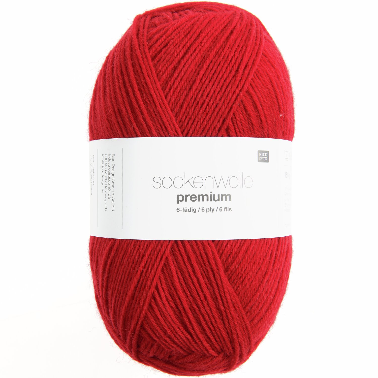 Rico Design Sockenwolle Premium 6-fädig Rot von Rico Design
