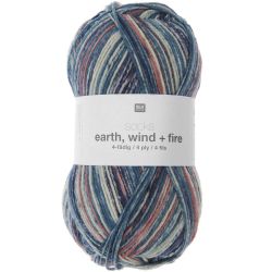 Socks Earth + Wind + Fire 4-fägig Socks Earth + Wind + Fire 4-fägig von Rico Design