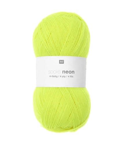 Rico Design Socks Neon Sockenwolle, 4 Fäden, 100 g Rico Design Socks Neon Sockenwolle, 4 Fäden, 100 g von Rico Design