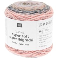 Socks Super Soft Super Dégradé 4-fädig von Rico Design