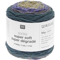 Socks Super Soft Super Dégradé 4-fädig von Rico Design