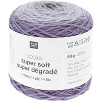 Socks Super Soft Super Dégradé 4-fädig von Rico Design