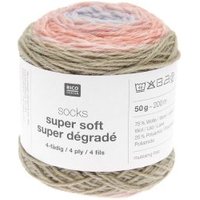 Socks Super Soft Super Dégradé 4-fädig von Rico Design