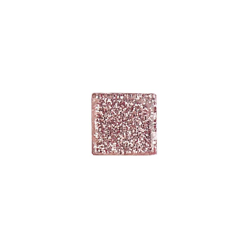 Rico Design Soft-Glas Mosaiksteine Glitter 185g rosa von Rico Design