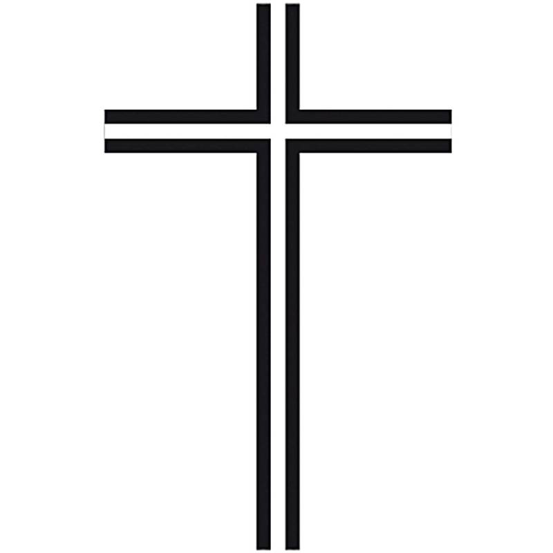Stempel Kreuz Kontur 4x4cm von Rico Design